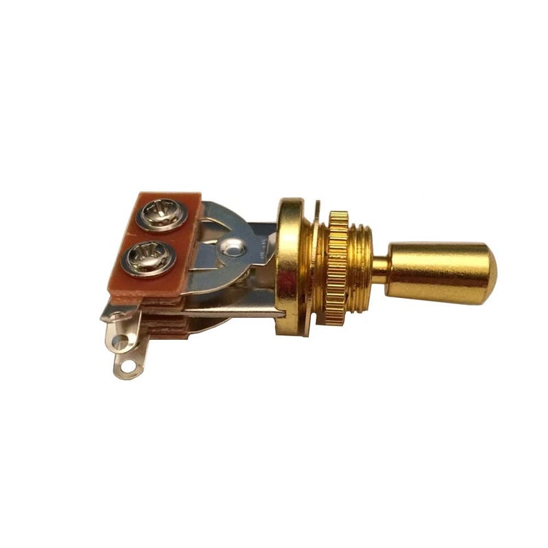JD.Moon Electric Guitar 3 Way Toggle Switch Pickup Selector Switch with Brass Tip Knob (Gold) - Image 5